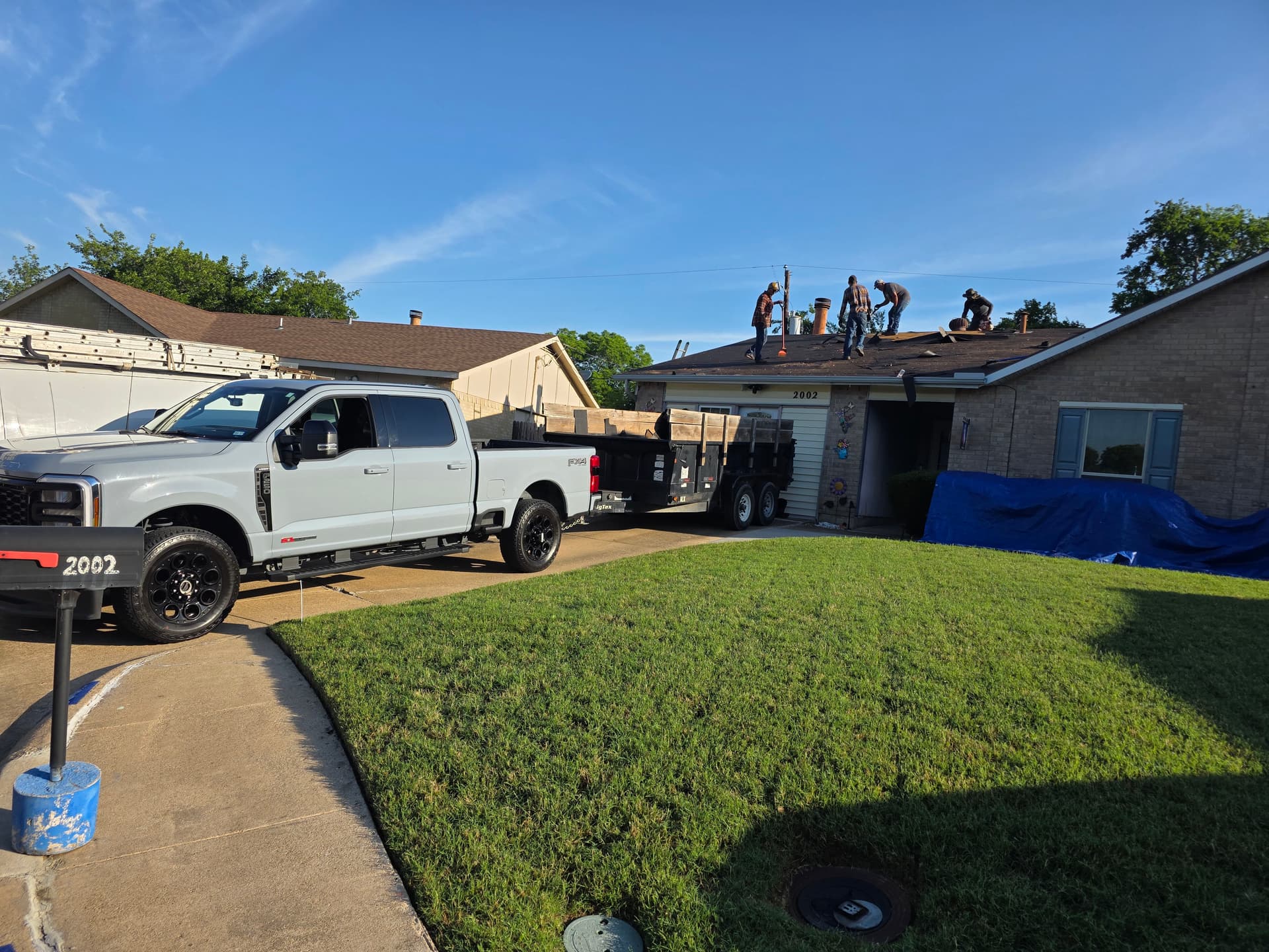 Gallery photos for Storm Damage Roof Replacement Underway in Grand Prairie: Image #2