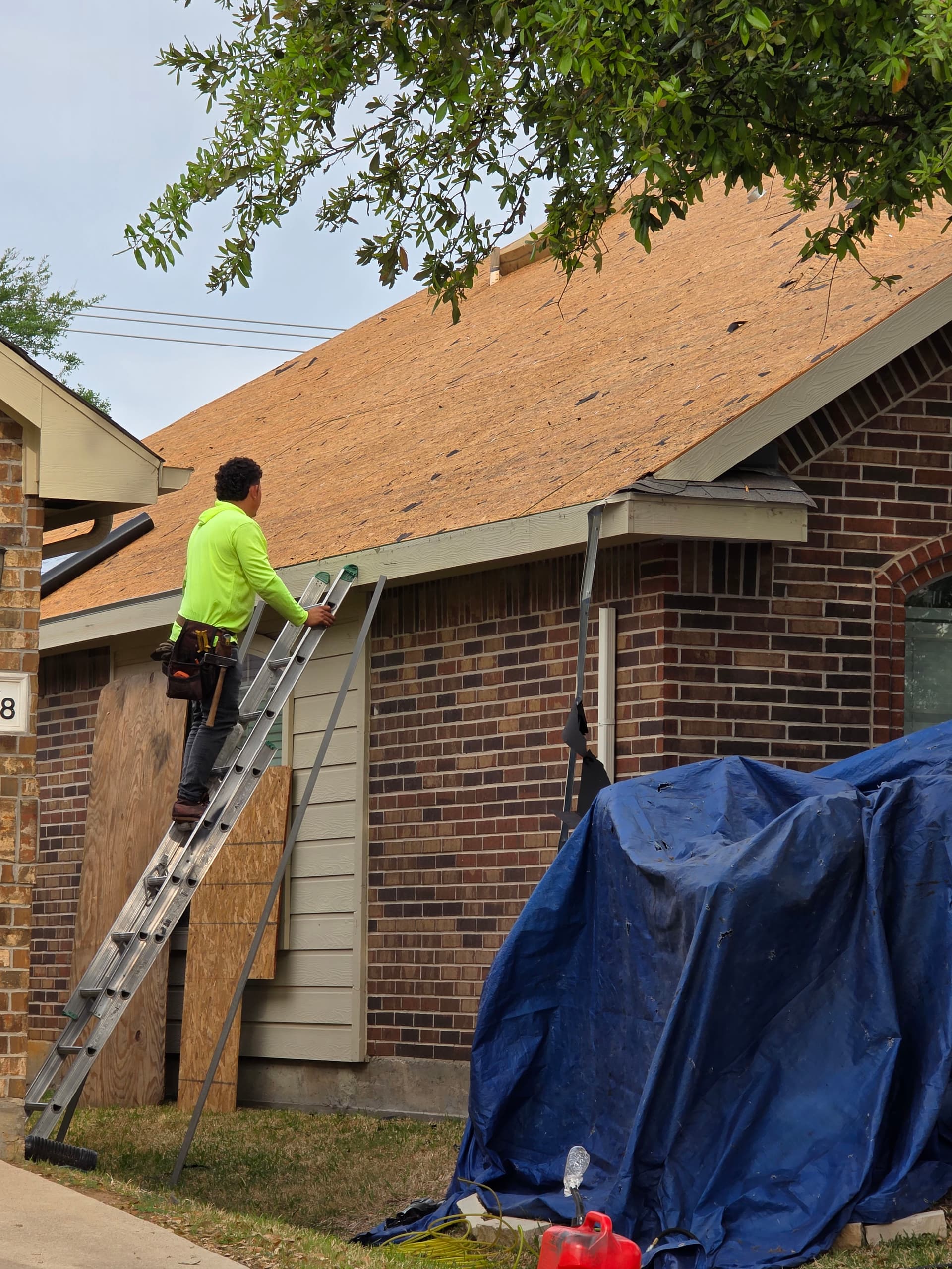 Roof Installation and Shingle Roofing in Full Swing image