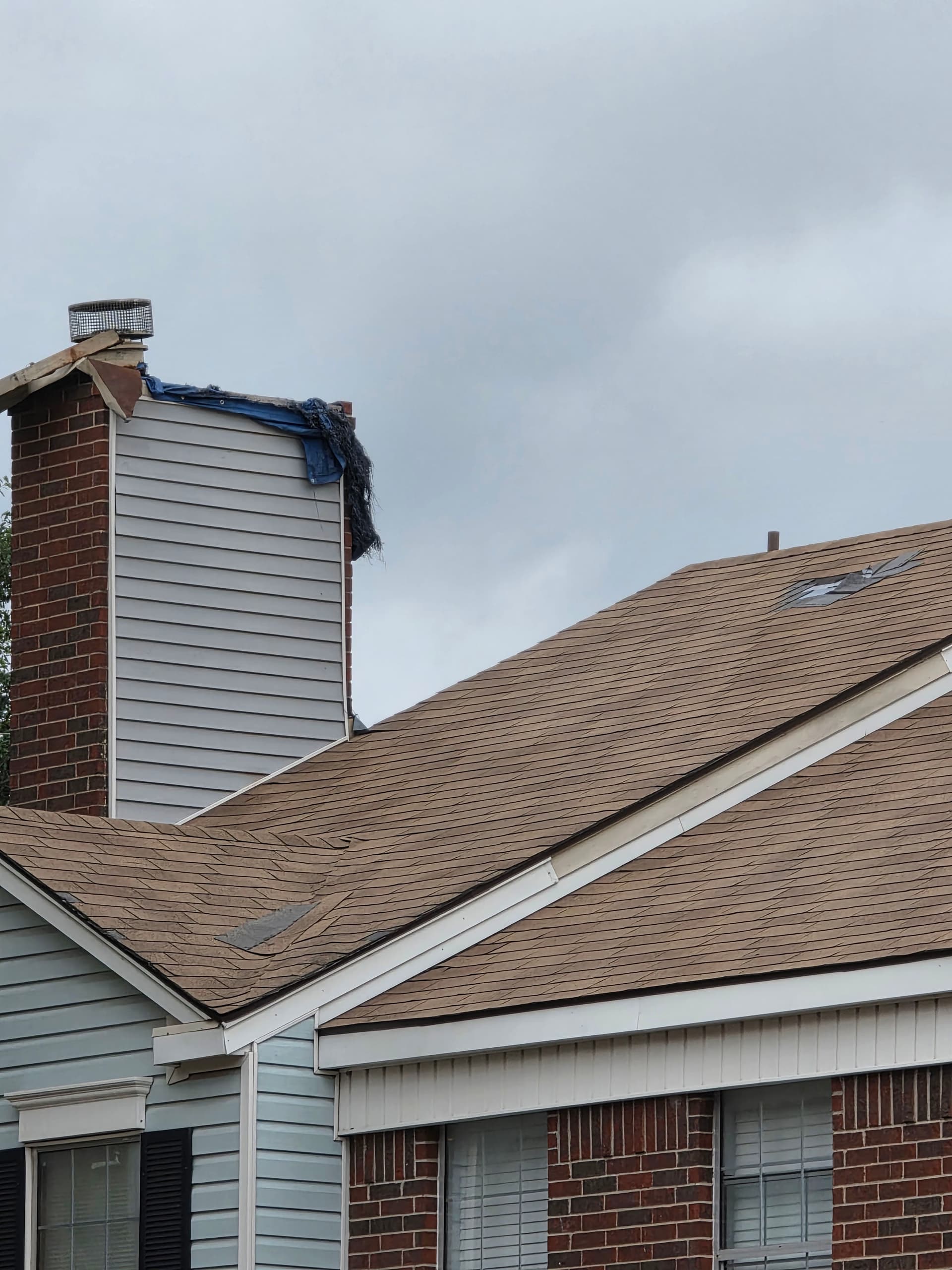 Roof, Chimney and Siding Damage We're Fixing in Dallas Texas image