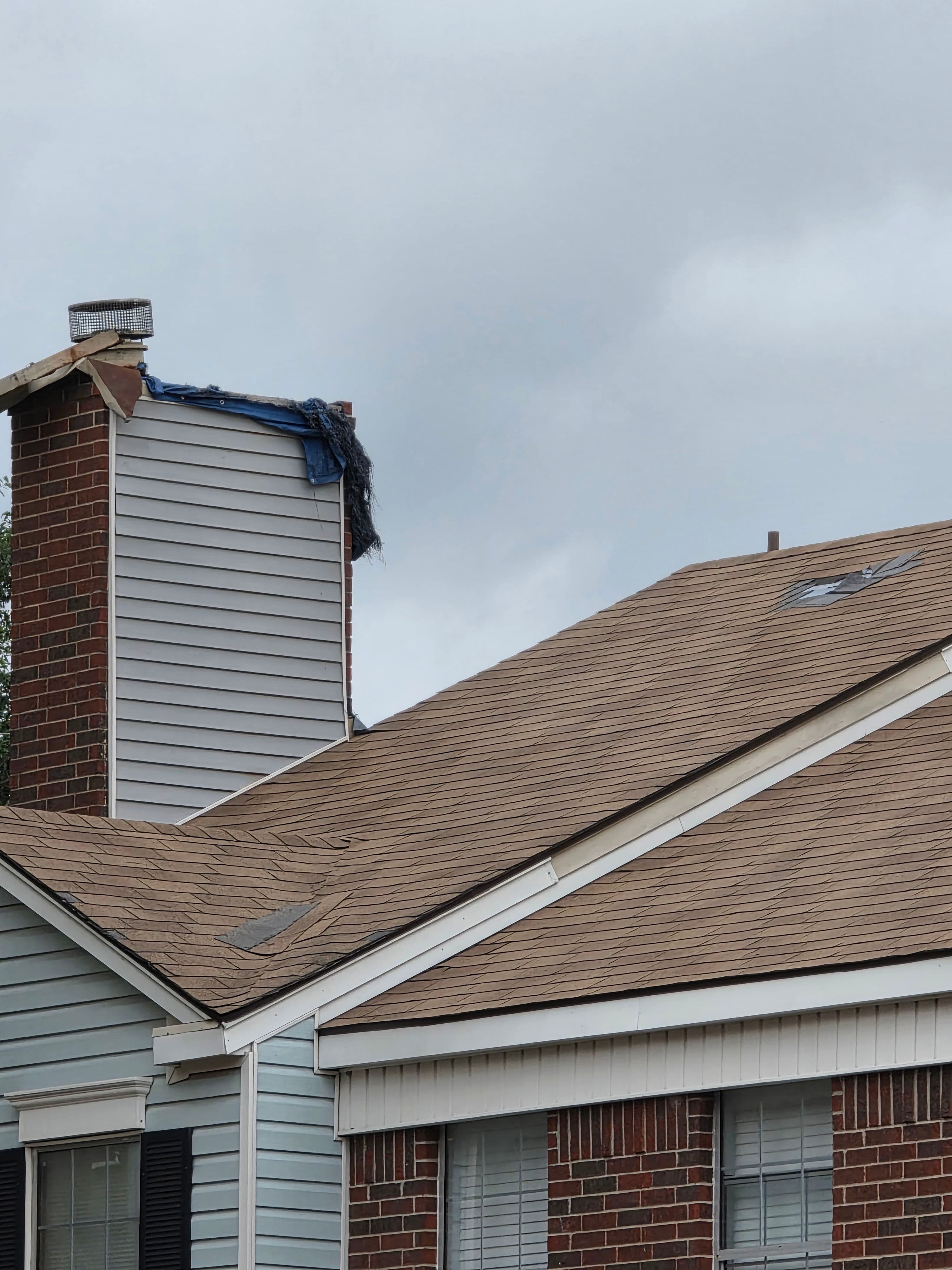 Project Roof, Chimney and Siding Damage We're Fixing in Dallas Texas image
