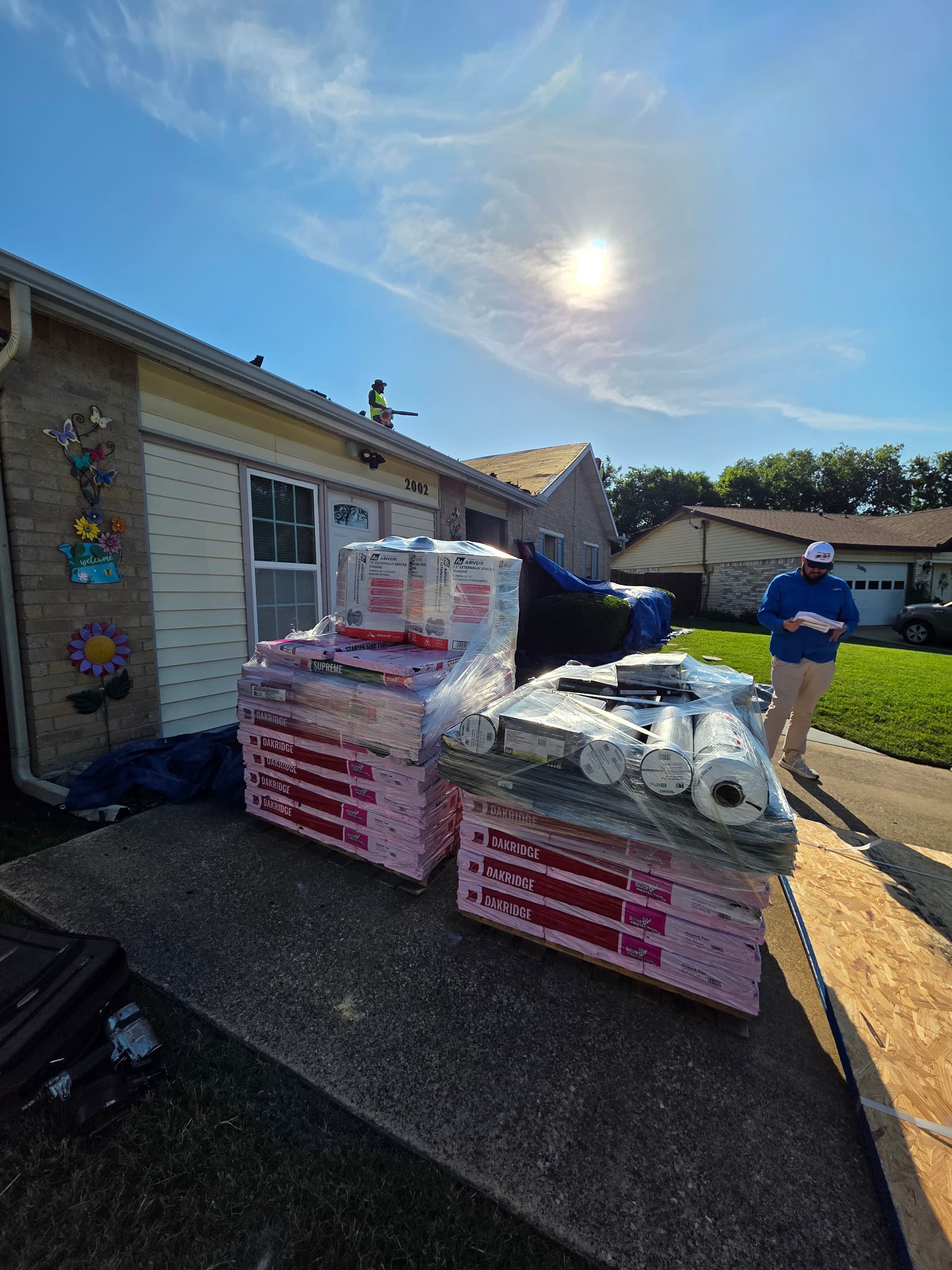 Gallery photos for Storm Damage Roof Replacement Underway in Grand Prairie: Image #1