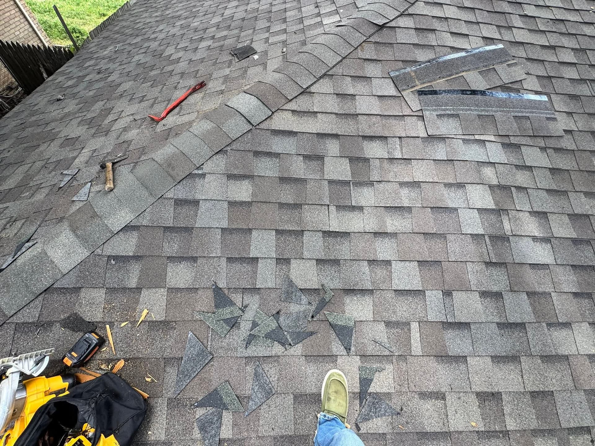 Gallery photos for Hail Damage Roof Repair in Fort Worth - No Full Replacement Needed: Image #2