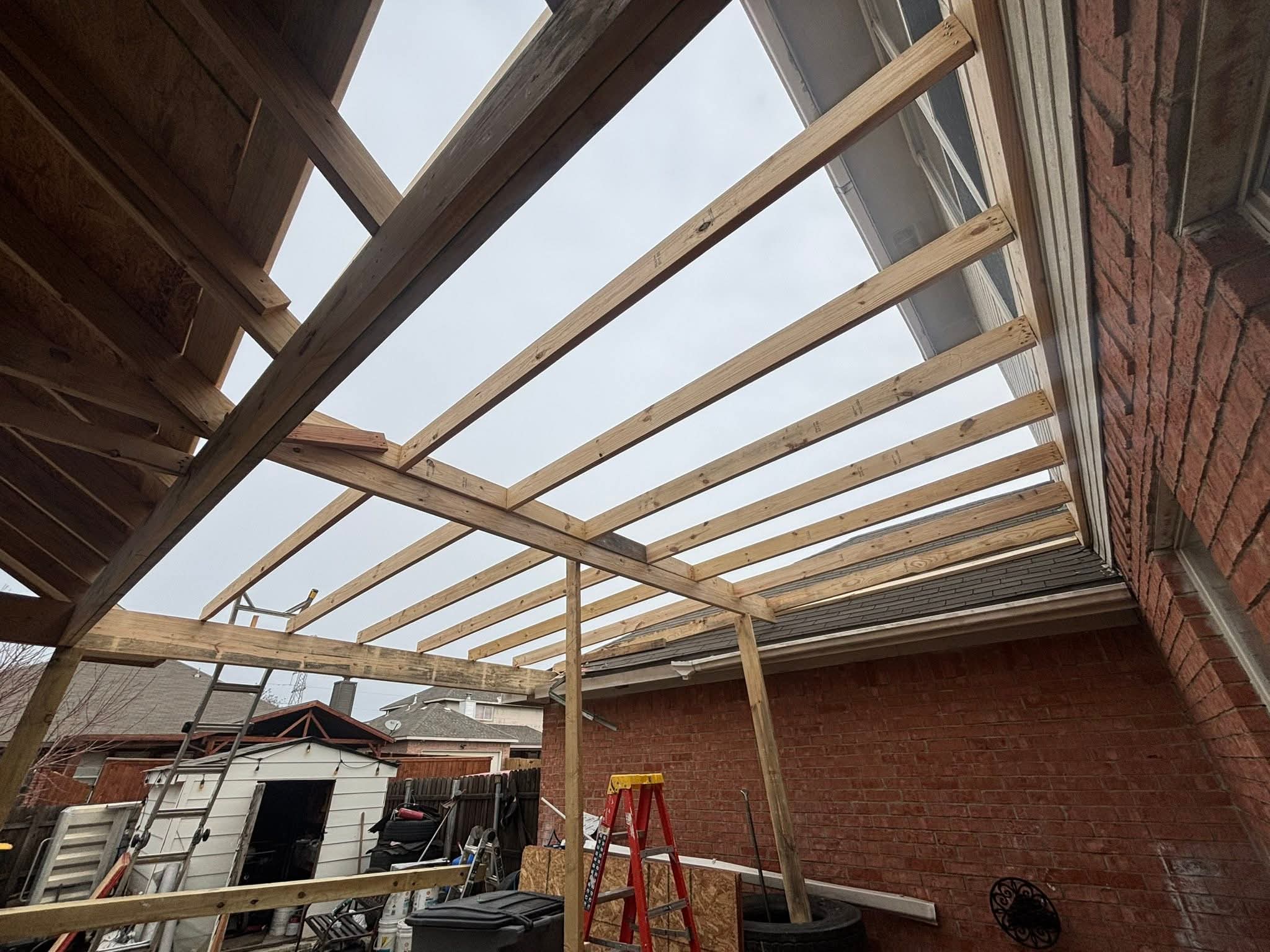 Project Patio Roof Construction in Crowley TX image