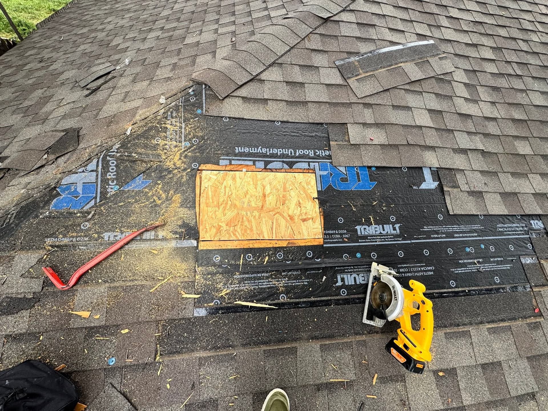 Gallery photos for Hail Damage Roof Repair in Fort Worth - No Full Replacement Needed: Image #1