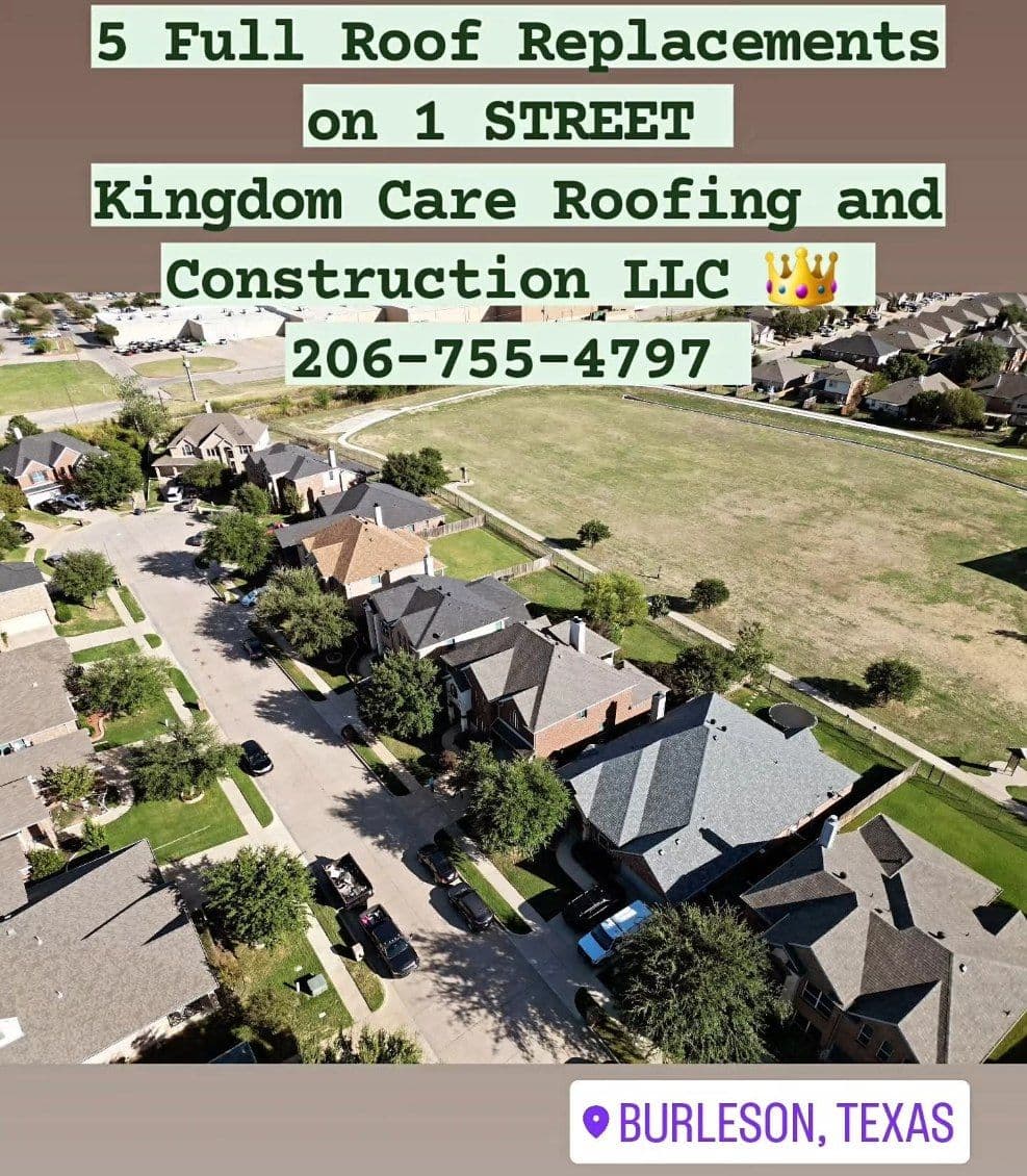 5 Full Roof Replacements on One Street in Burleson Texas