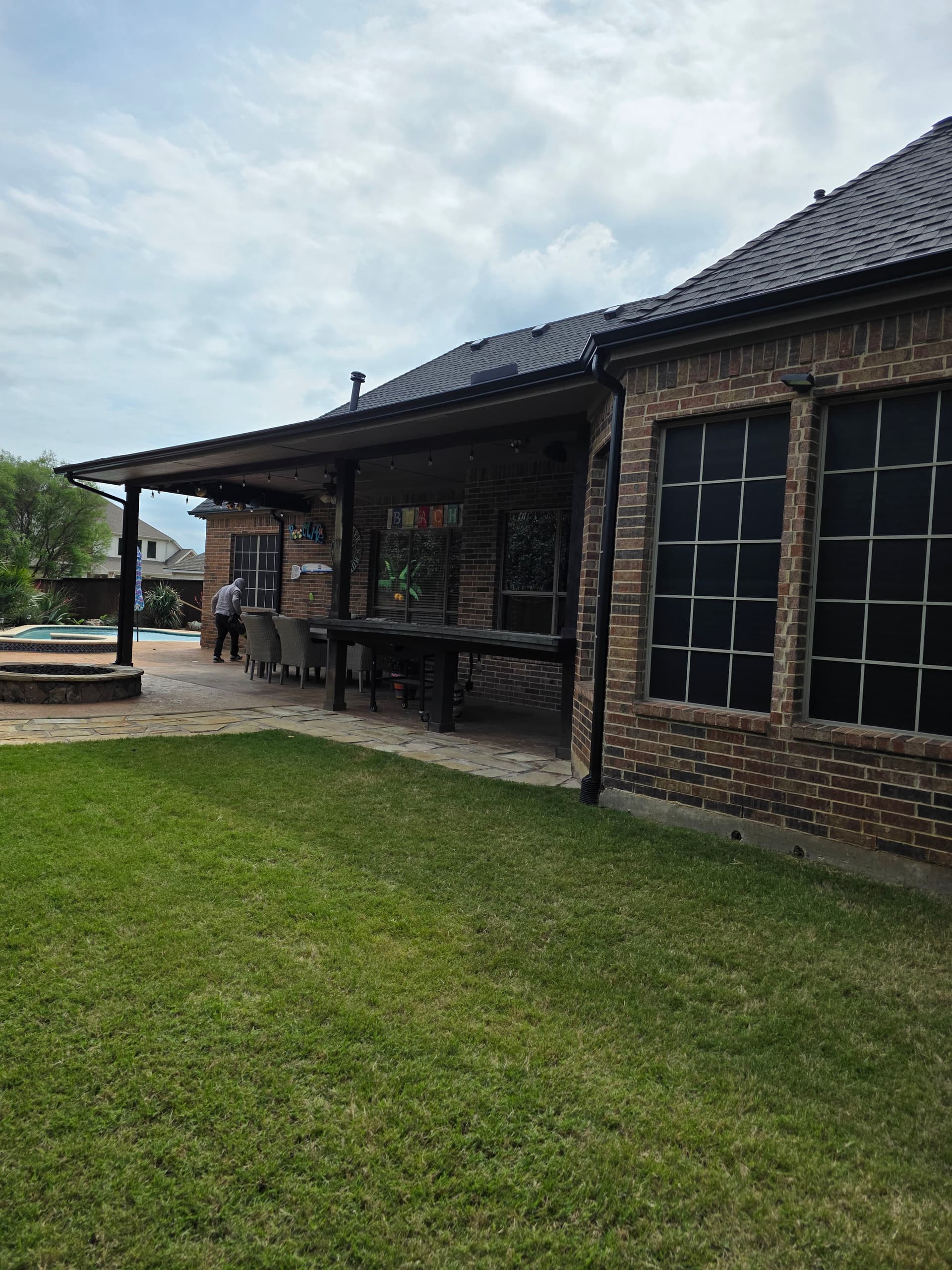 Gallery photos for Premium 5-Inch Black Gutter Installation in Burleson TX: Image #1