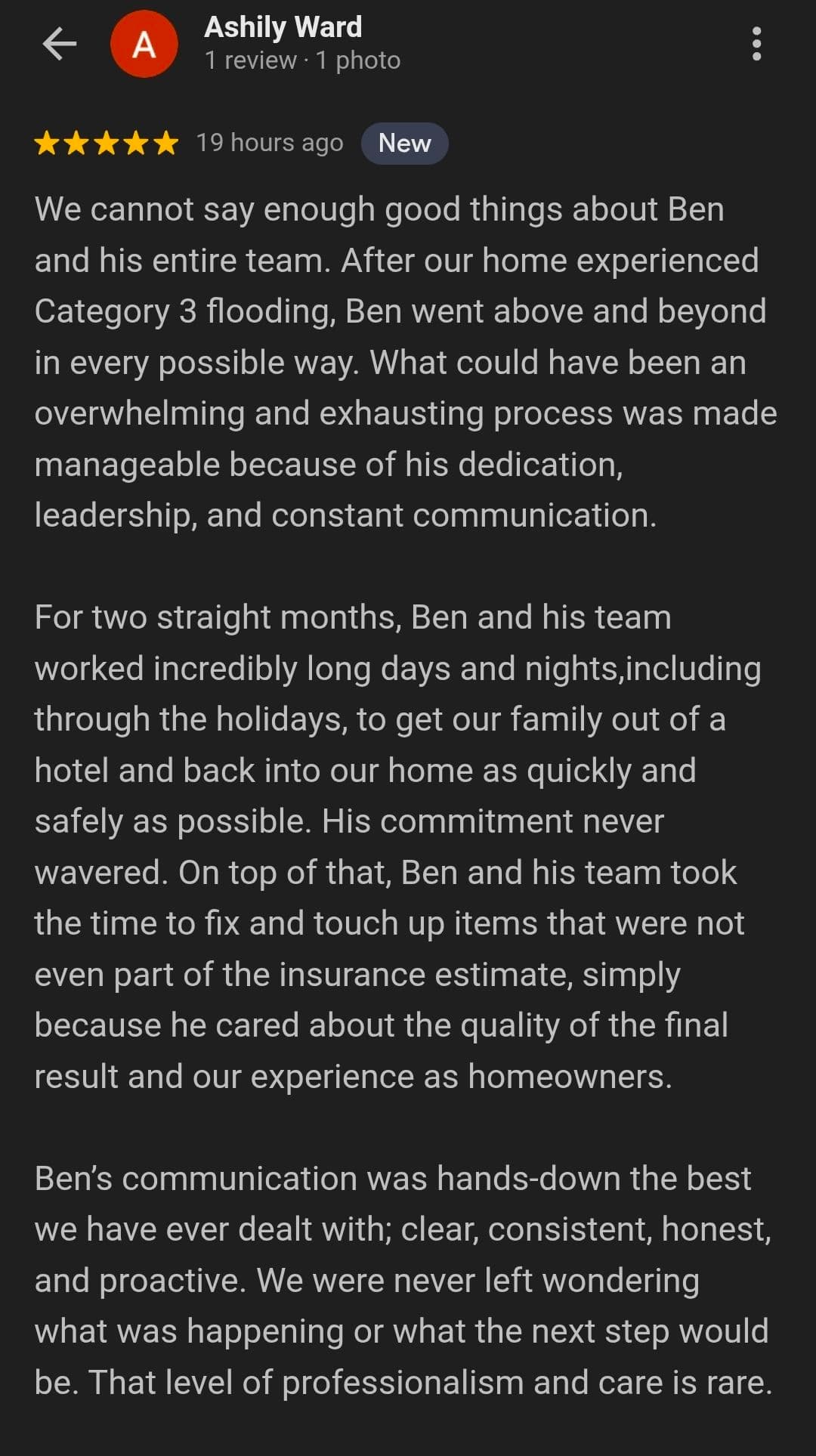 Category 3 Water Restoration Completed with Exceptional Care image