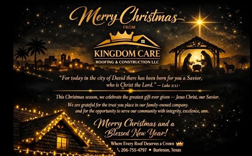 Christmas Greetings from Kingdom Care Roofing & Construction LLC image